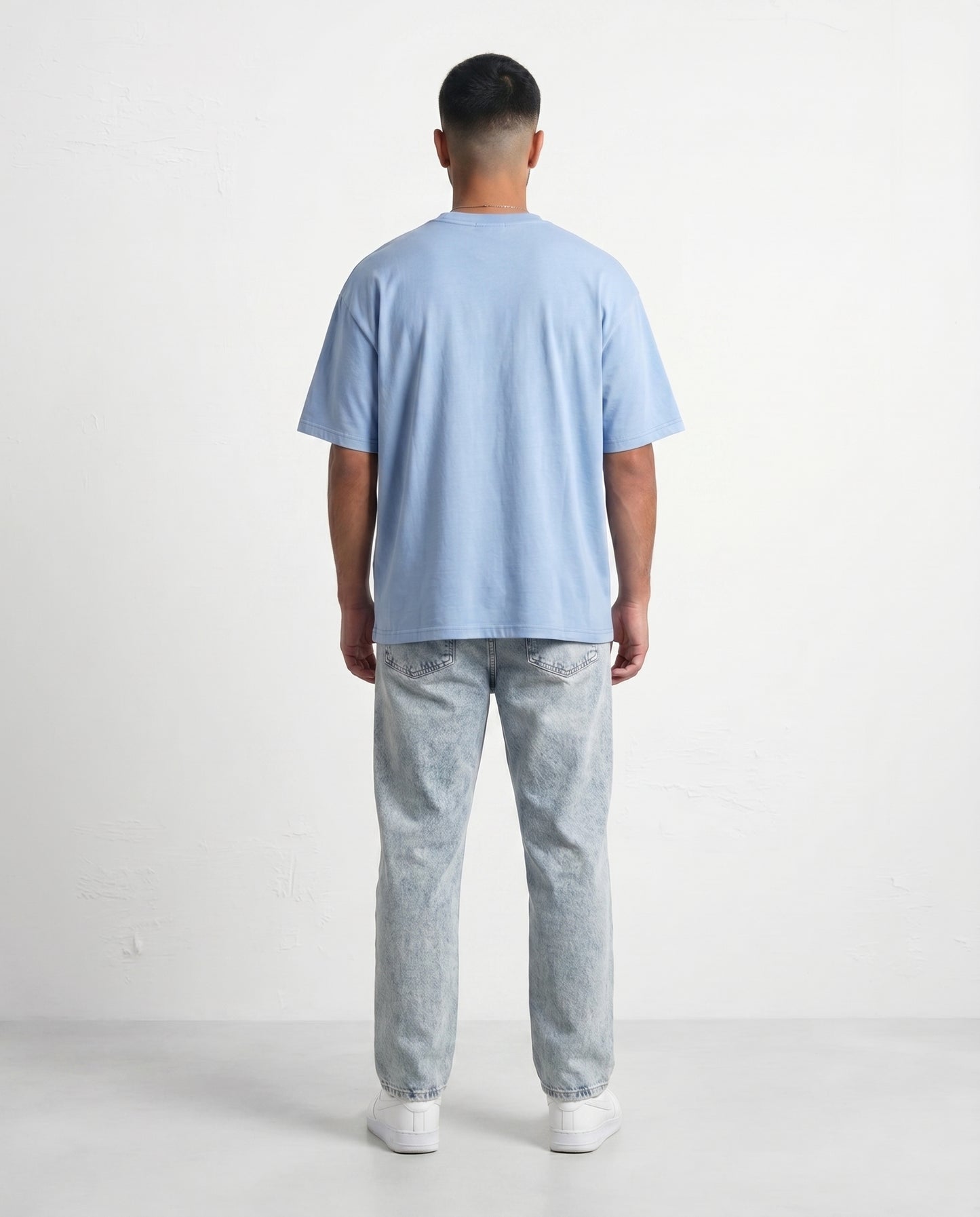 T-shirt - Marble blue