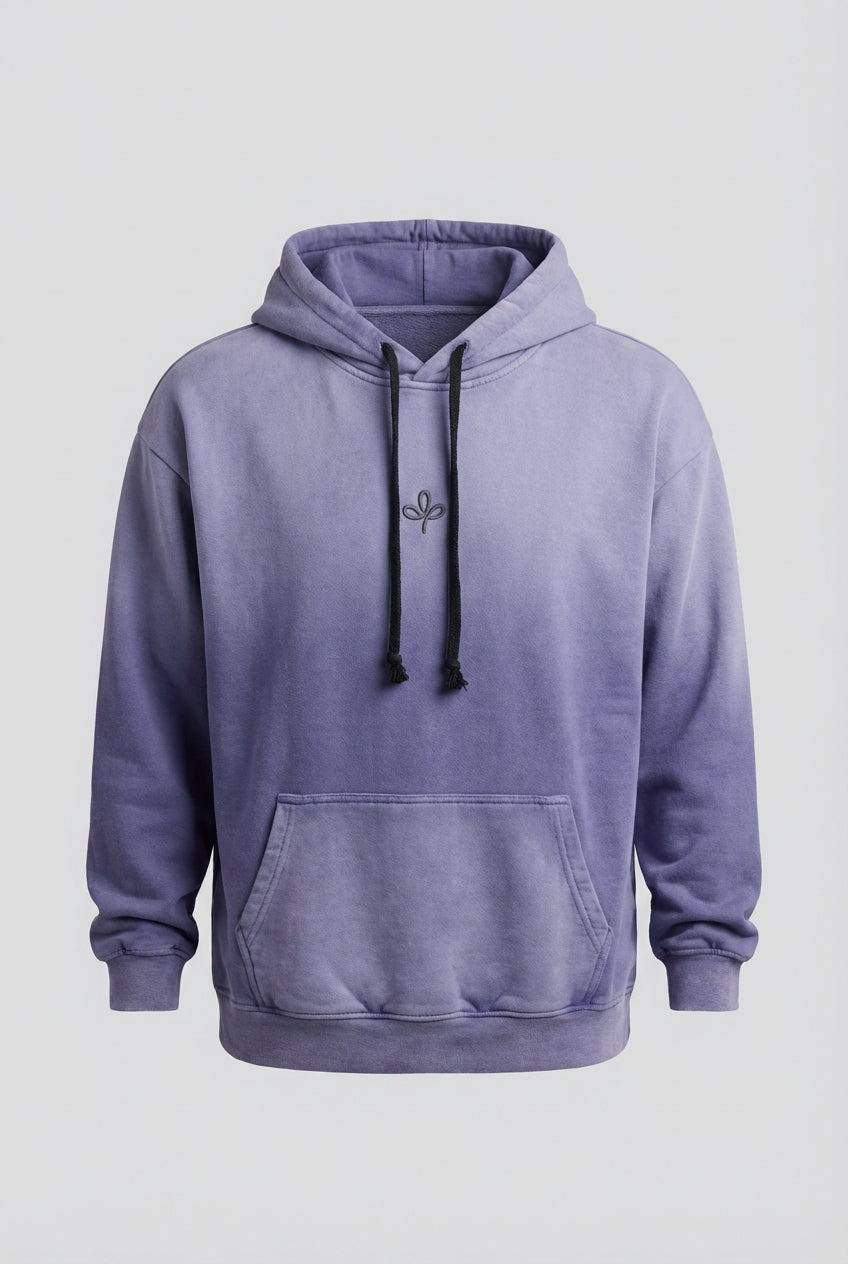 Sweatshirt OVERSIZE CAMPY logo front purple