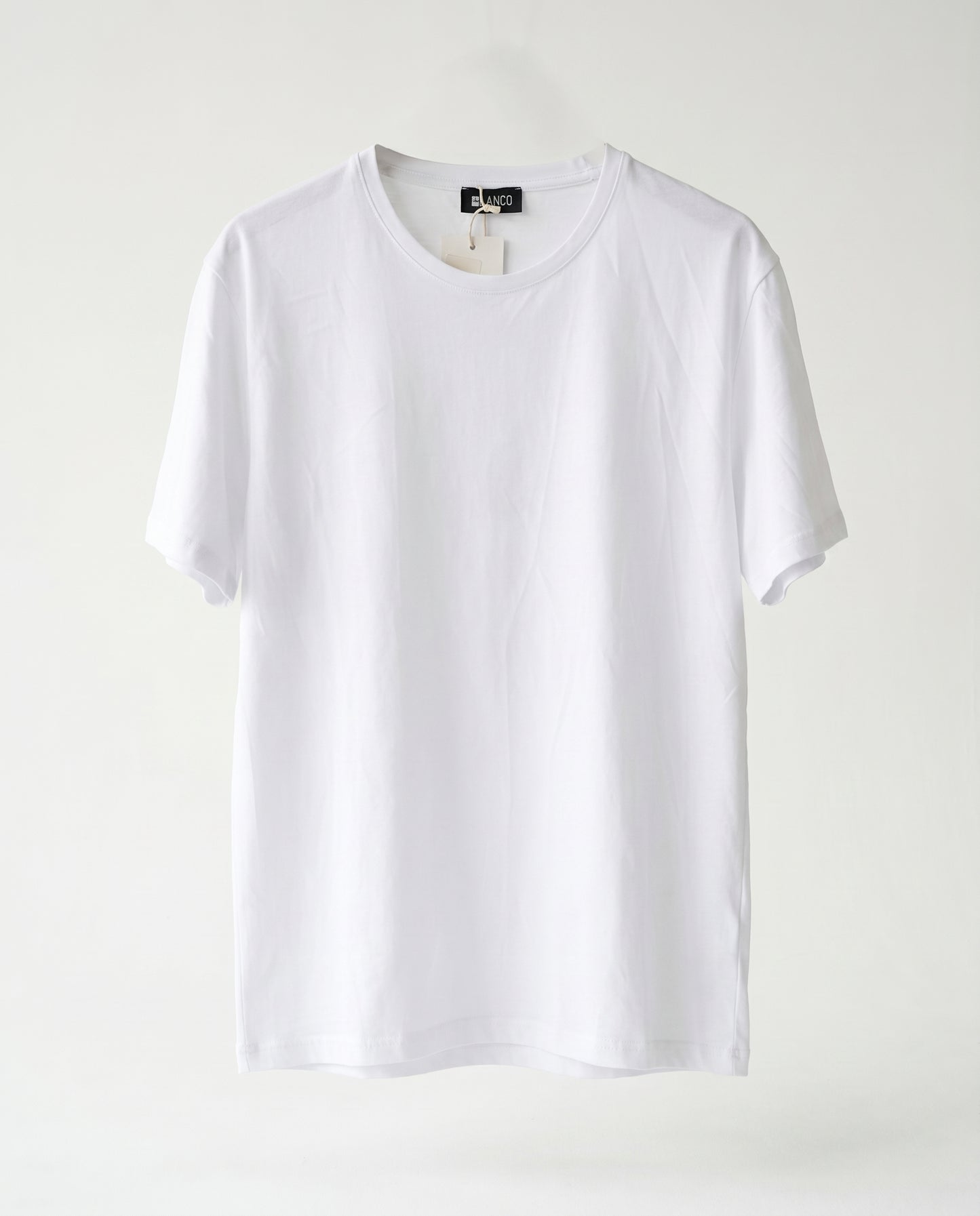 T-shirt Thin collar White
