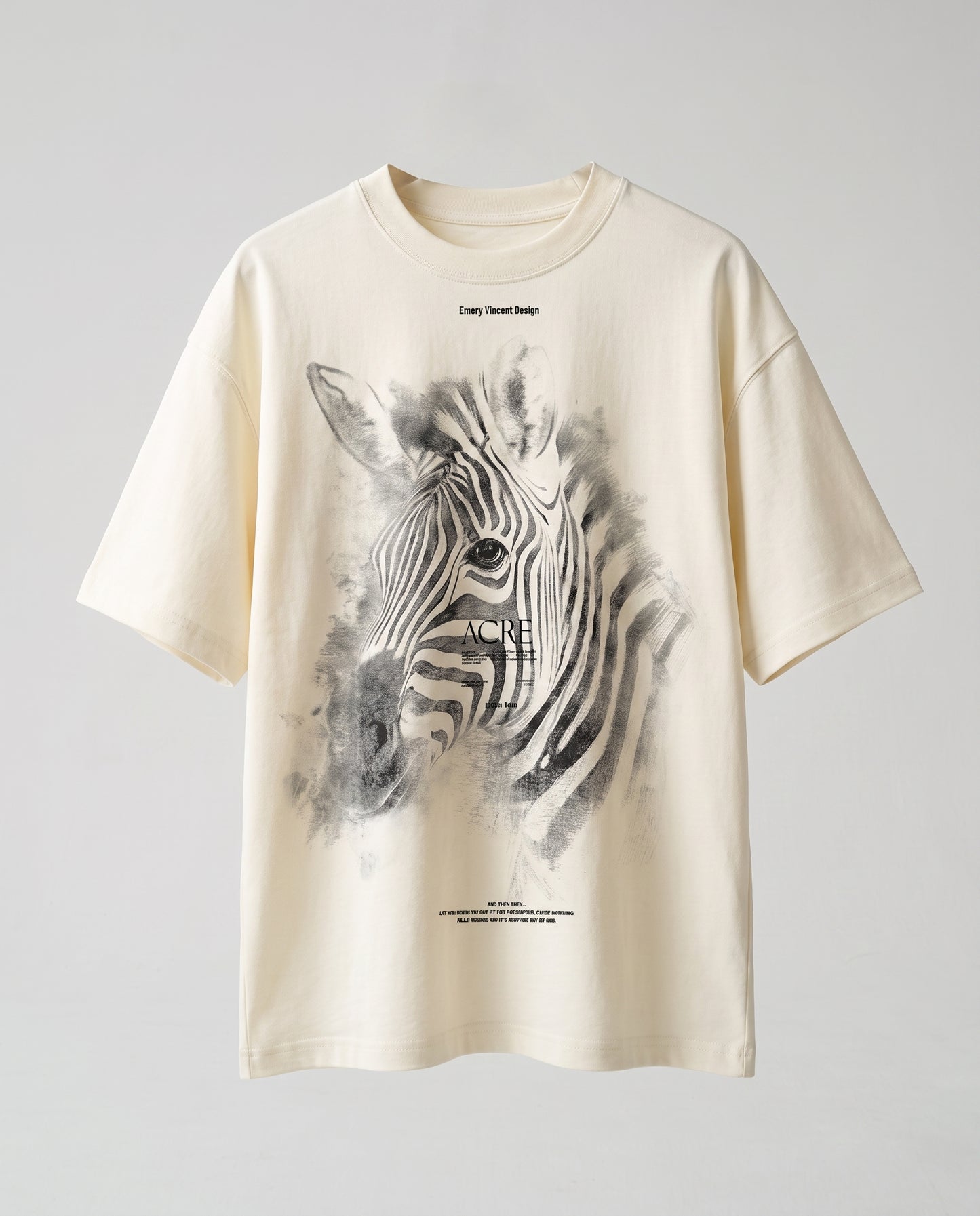 T-shirt- Zebra White