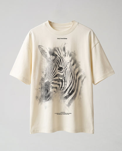 T-shirt- Zebra White