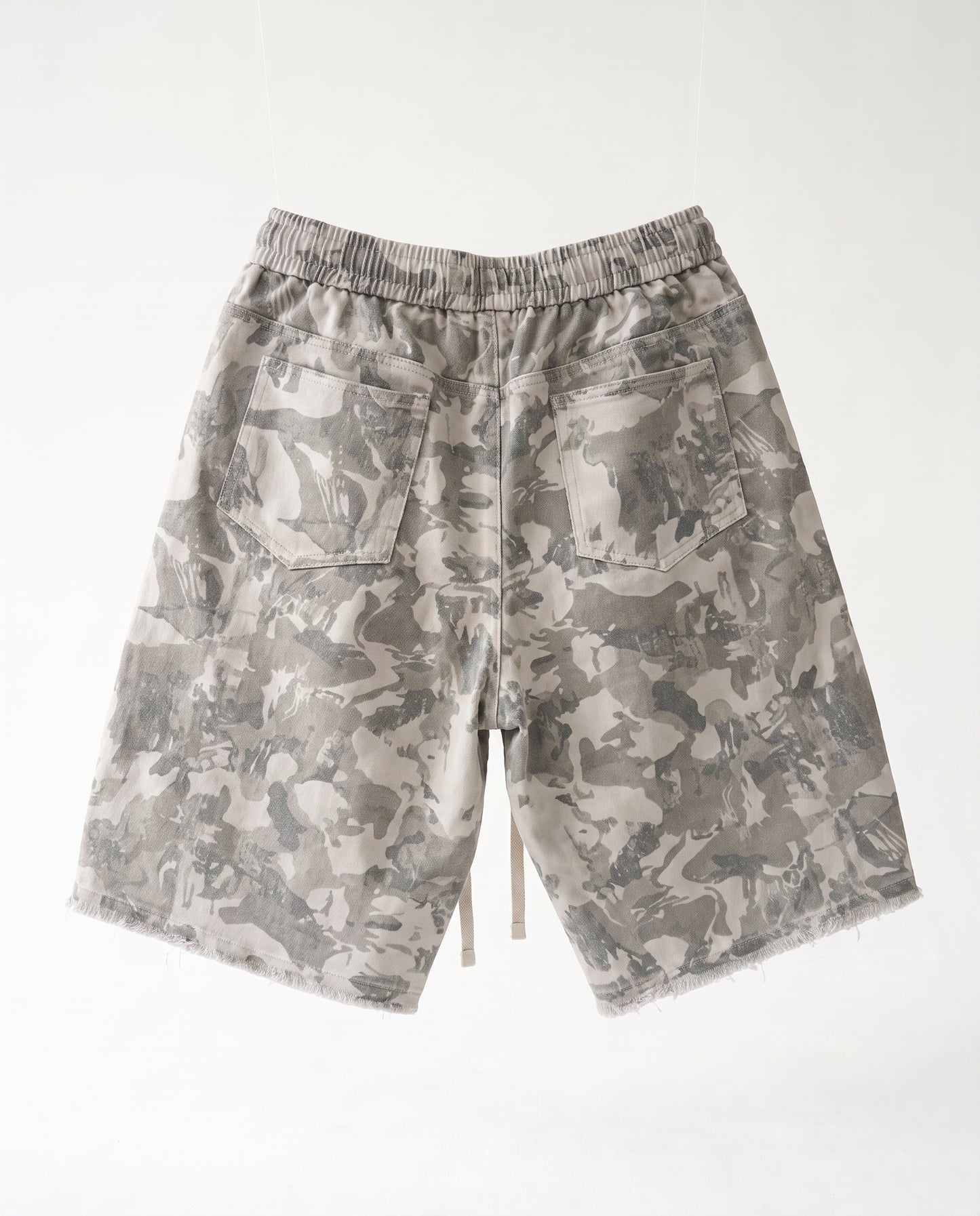 Short - Jeans Army Pockets Light Beige