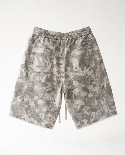 Short - Jeans Army Pockets Light Beige