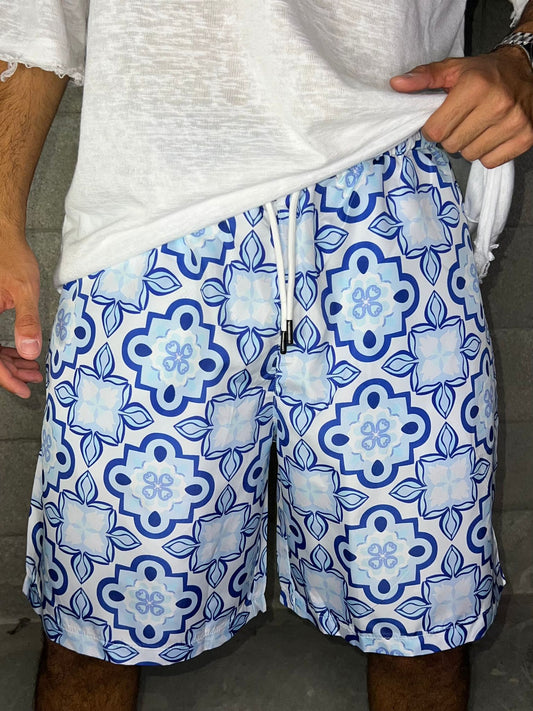 Blue flowers - Swimsuit