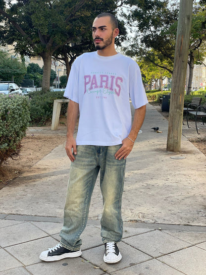 T-shirt Paris oversize