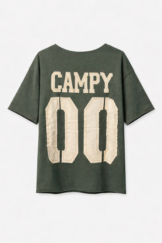 T-shirt CAMPY back 00 Logo front