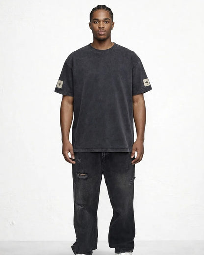 T-shirt WASH LOGO 2 PATCH