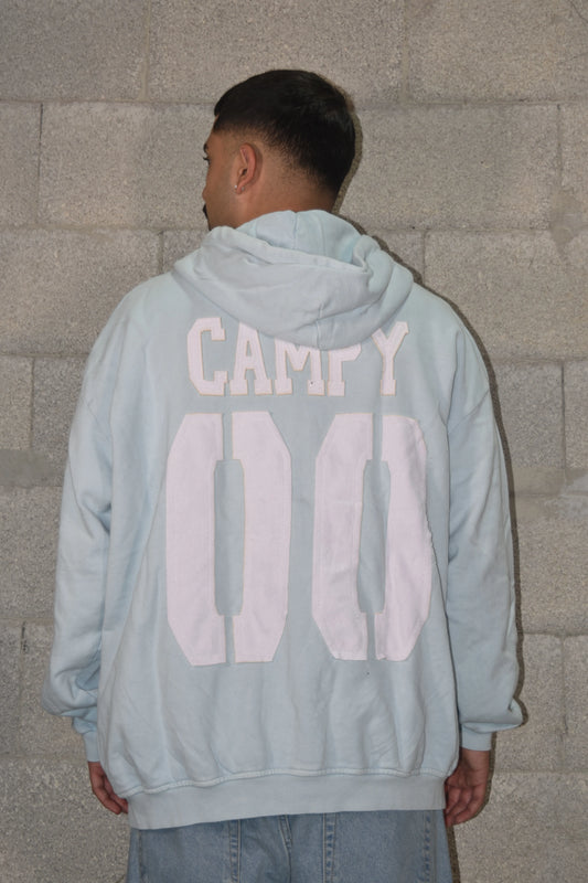 Oversized jacket 00 BACK LIGHT BLUE
