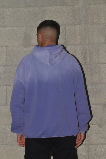 Sweatshirt OVERSIZE CAMPY logo front purple