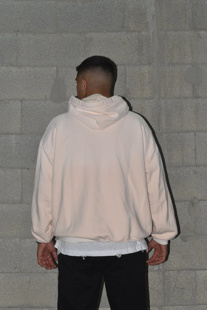 Sweatshirt OVERSIZE CAMPY paz logo front orange