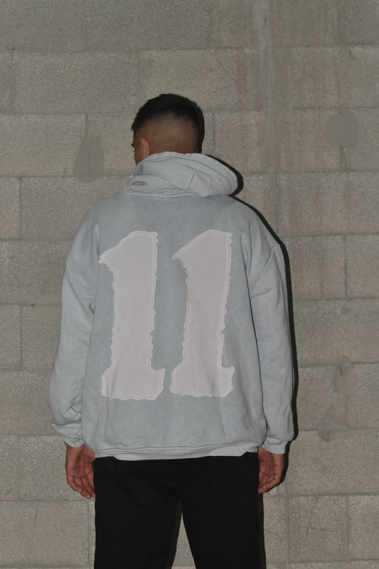 Sweatshirt OVERSIZE CAMPY 11 logo front gray