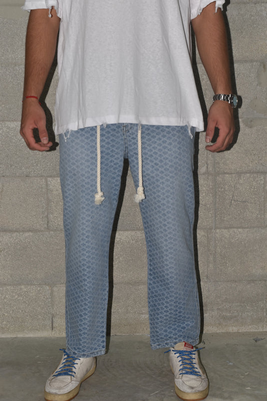 Jeans Plus Texture Rubber Blue