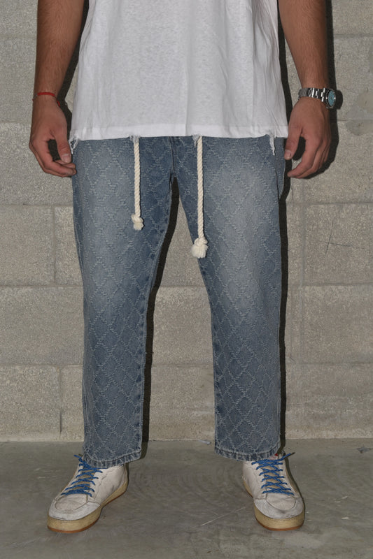 Jeans RHOMBUS Rubber Blue