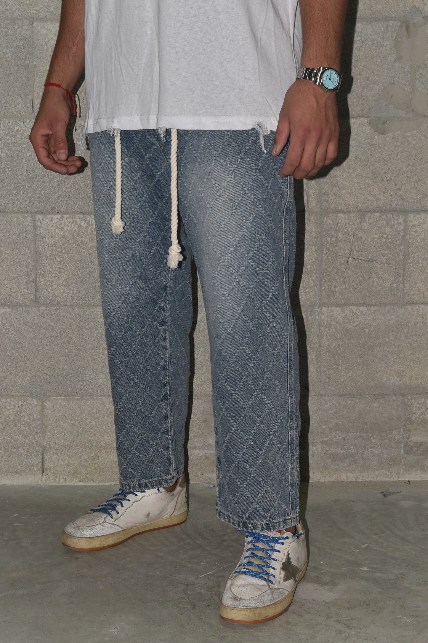 Jeans RHOMBUS Rubber Blue