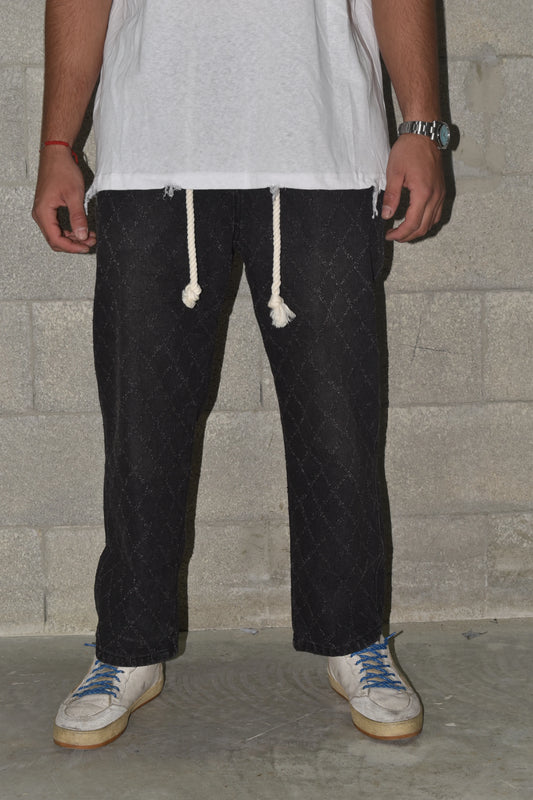 Jeans RHOMBUS Rubber Black