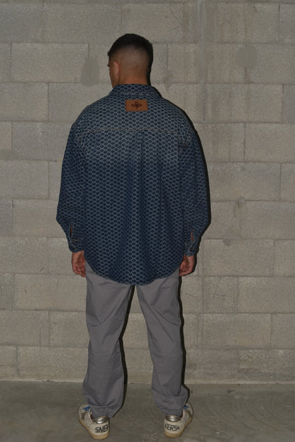 Jacket Plus Texture Rubber Navy