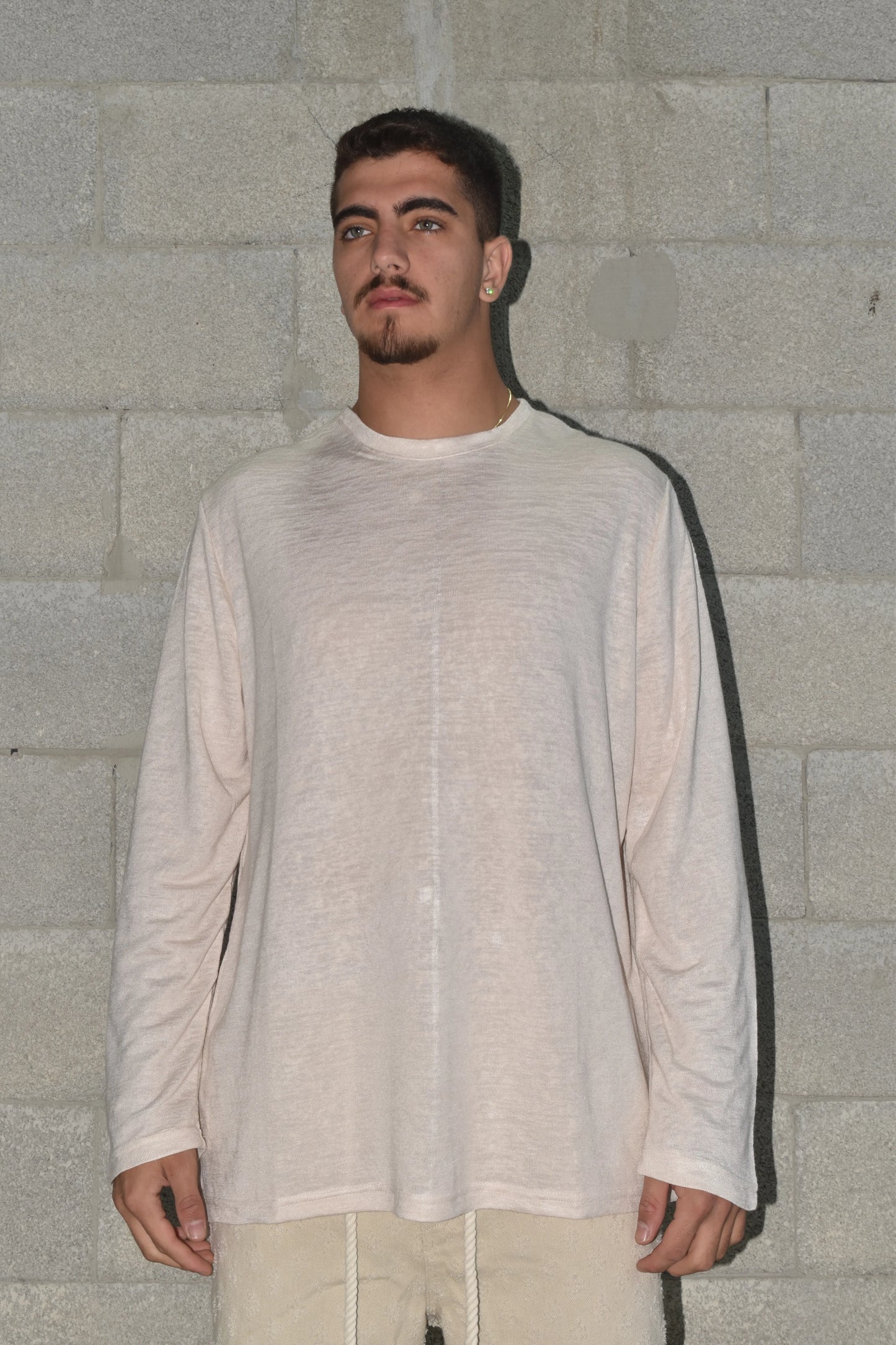 Long shirt sus Beige