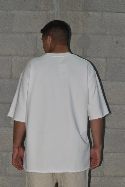 T-shirt Campy Logo - White Brown