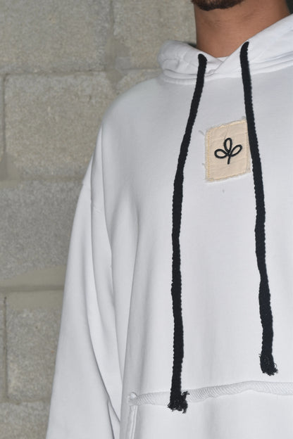 Hoodie Card Campy White