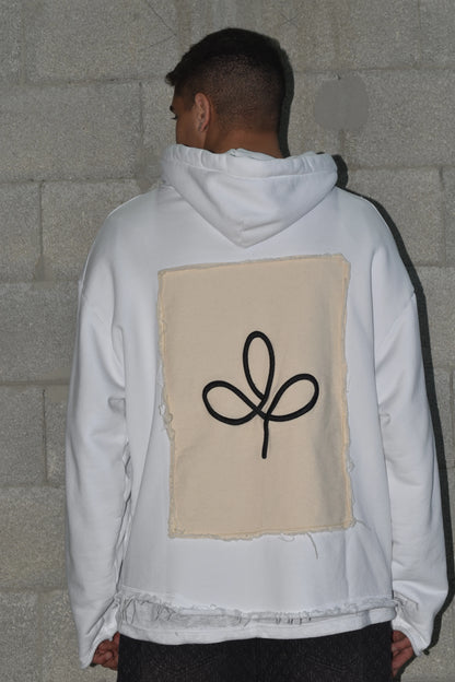 Hoodie Card Campy White