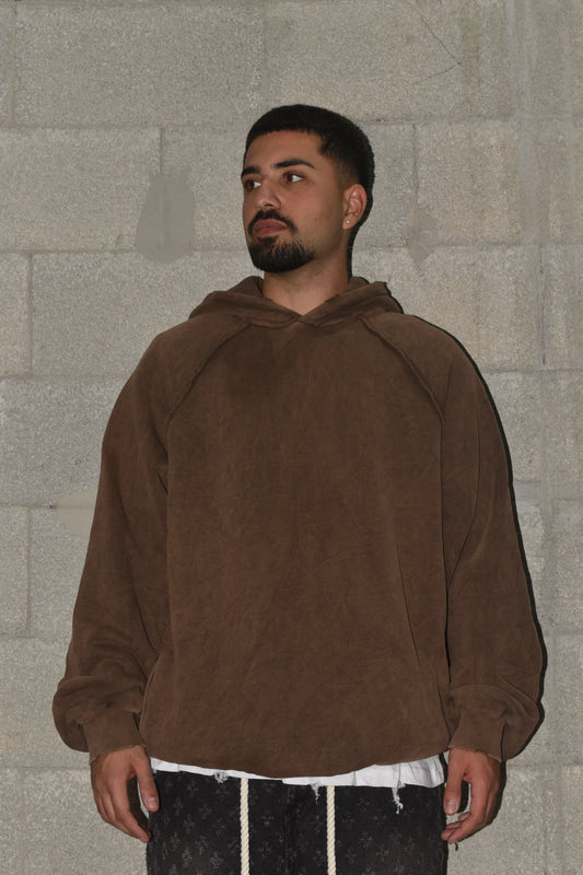Sweatshirt OVERSIZE Wash 2025 Brown