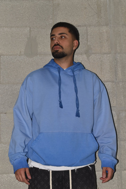 Sweatshirt OVERSIZE Wash 2025 Light Blue