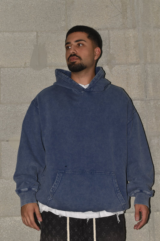 Sweatshirt OVERSIZE Wash 2025 Blue