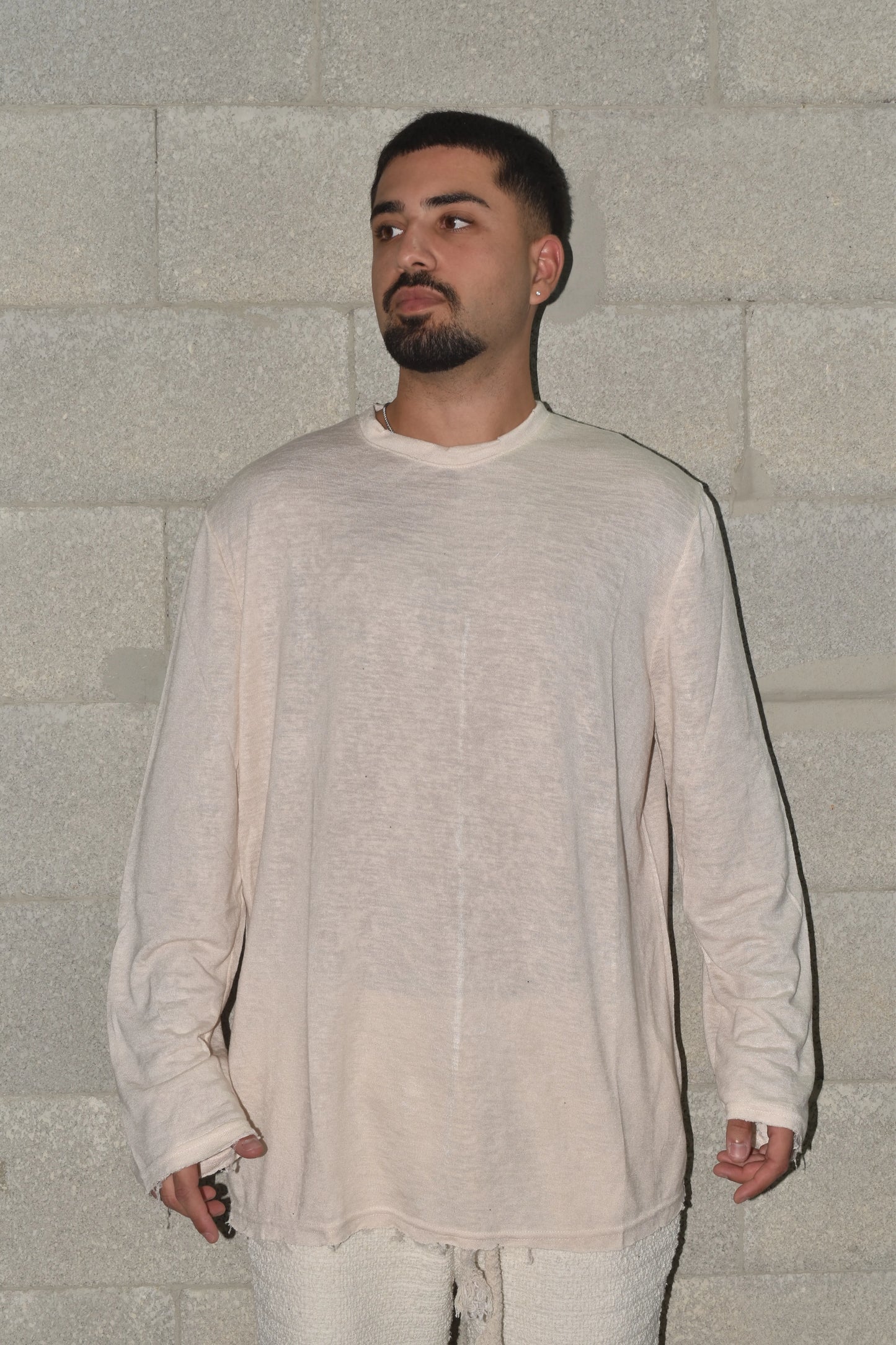 Long shirt sus Beige