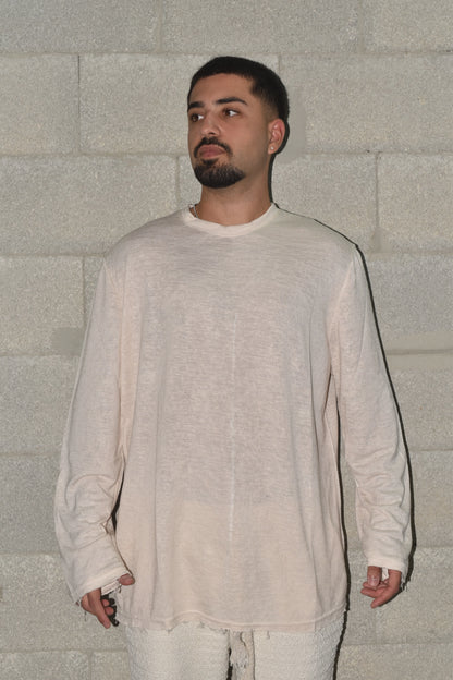 Long shirt sus Beige