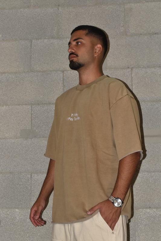 T-shirt - If I Play Brown