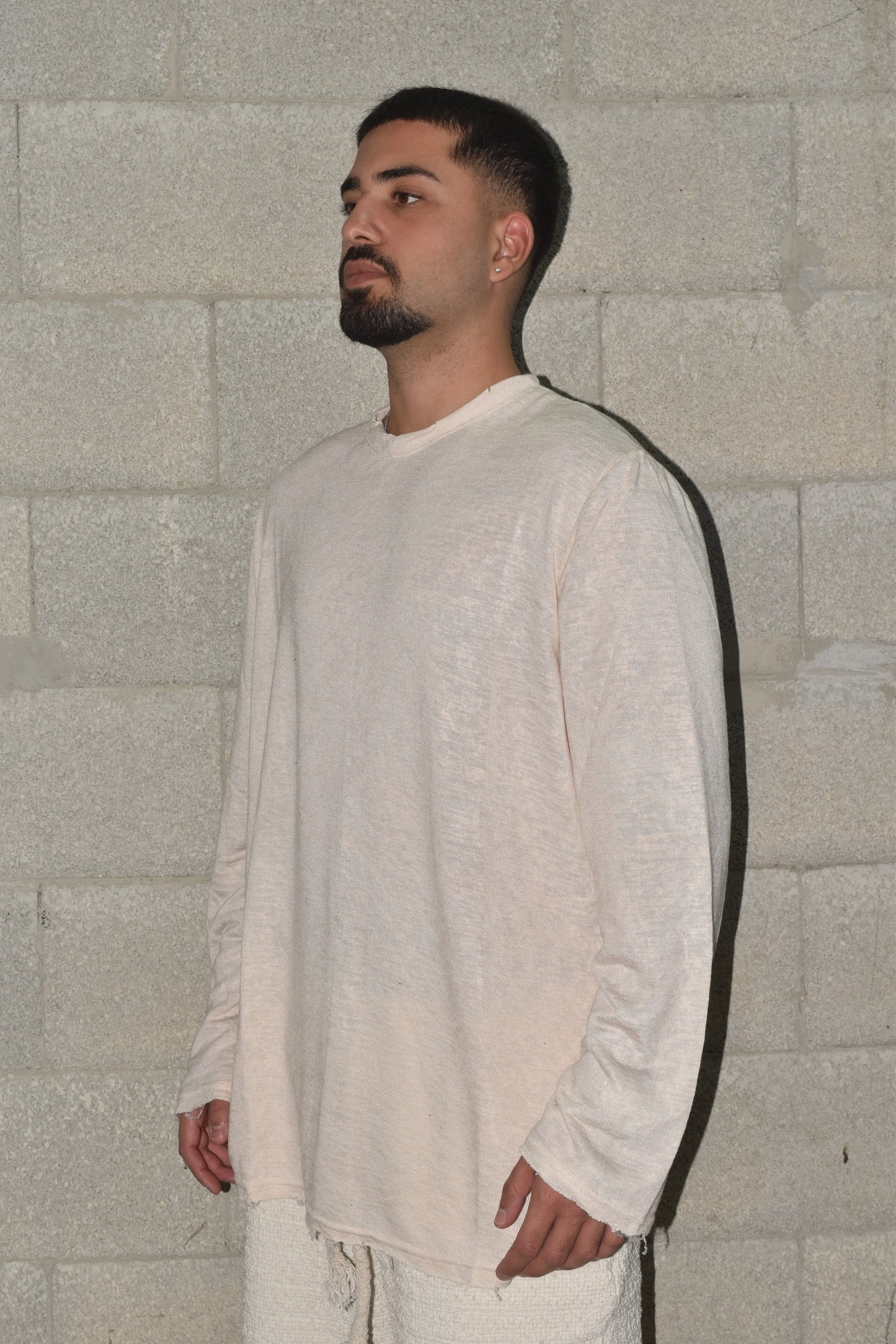 Long shirt sus Beige