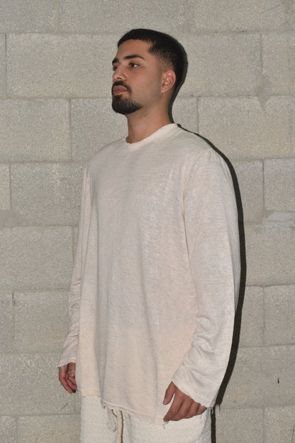 Long shirt sus Beige