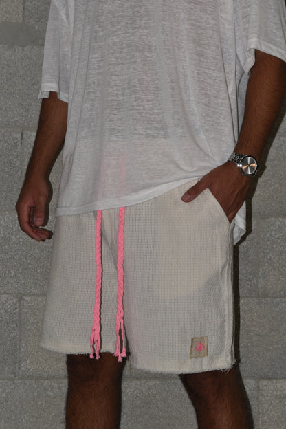 Short - Waffle Cream pink