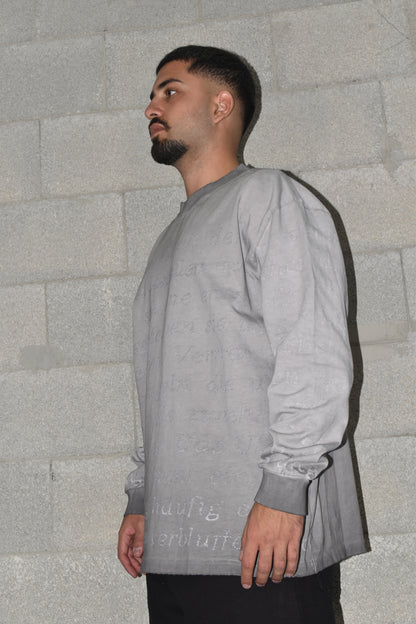 OVERSIZE LOGO STREET STYLE GRAY