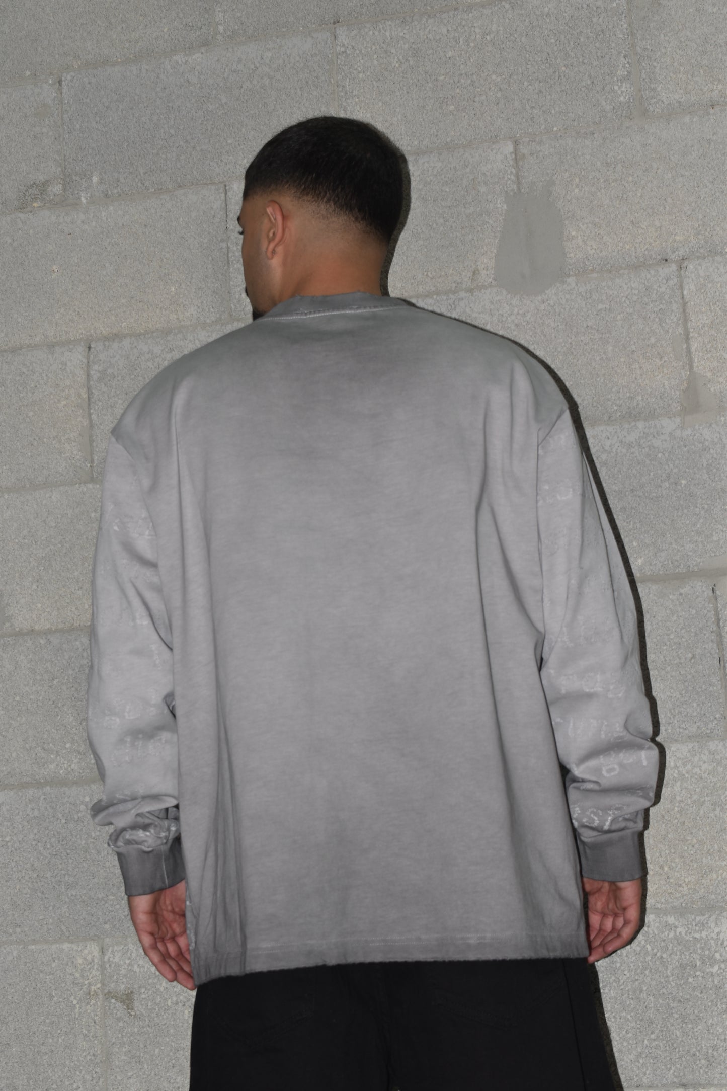 OVERSIZE LOGO STREET STYLE GRAY