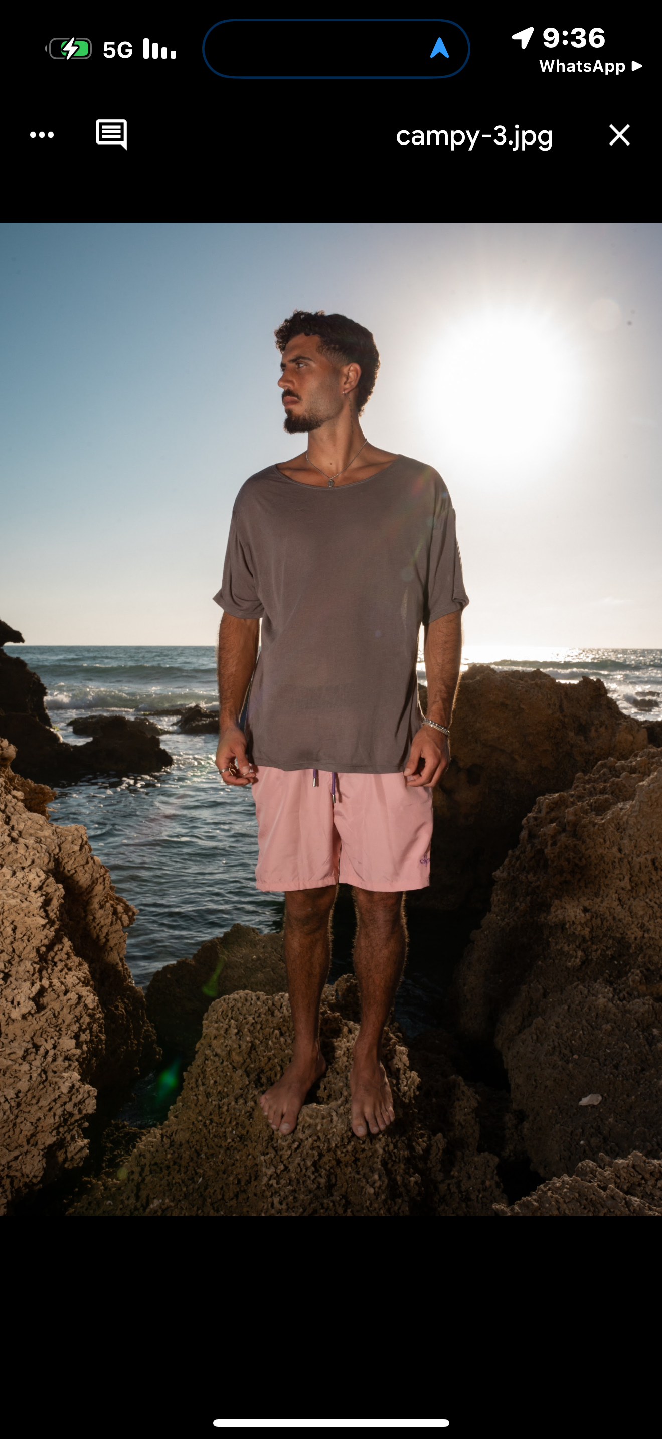 T-shirt - LILI Opnk Brown