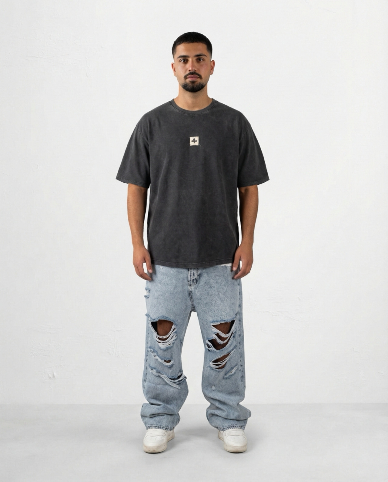 T-shirt WASH LOGO PATCH