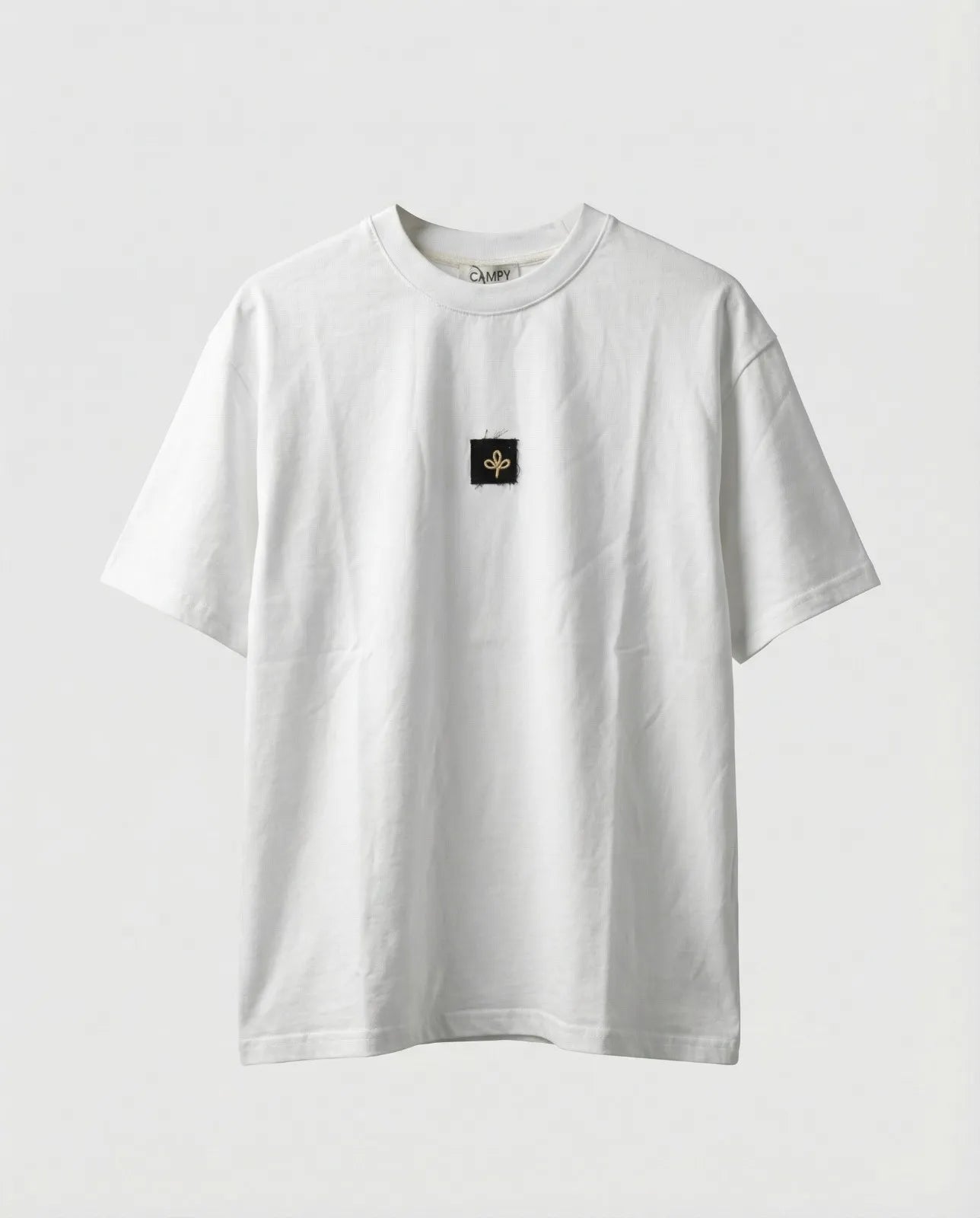 T-shirt WASH LOGO PATCH WHITE