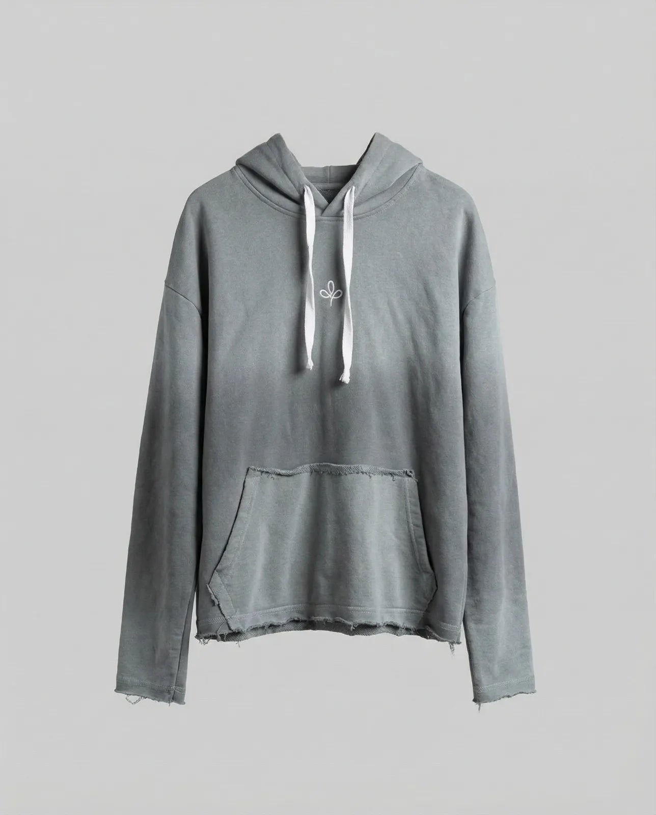 Sweatshirt - logo campy GRAY frayed ends