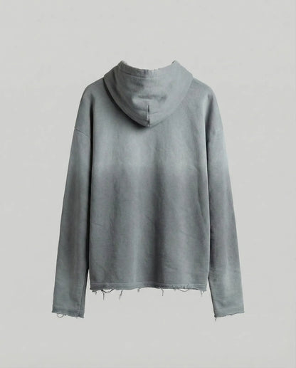 Sweatshirt - logo campy GRAY frayed ends