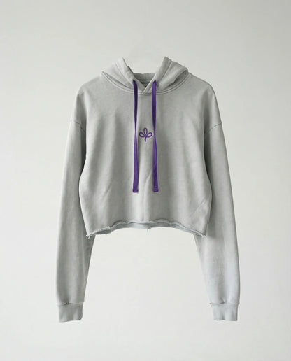 Sweatshirt - CAMPY LOGO STREETS CROP GRAY