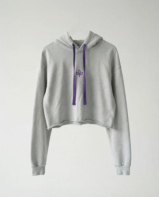 Sweatshirt - CAMPY LOGO STREETS CROP GRAY