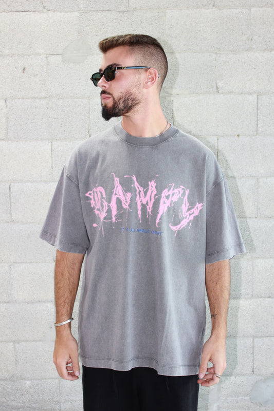 T-shirt Campy Logo Gotti - Gray Pink