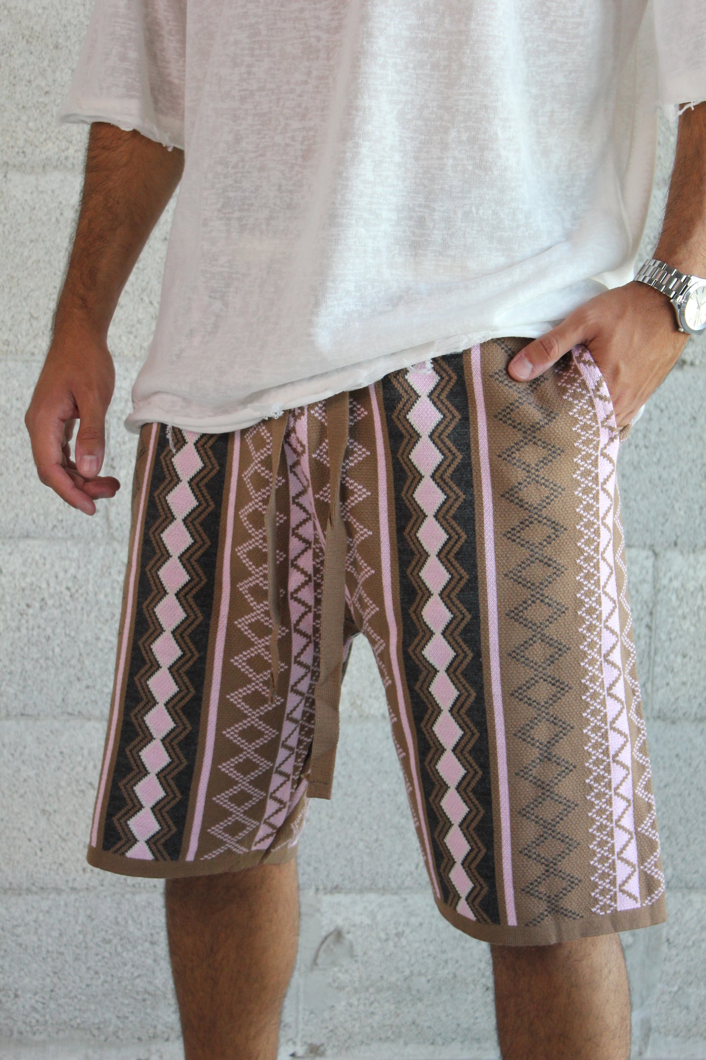Short - Tribal Mocha Knit