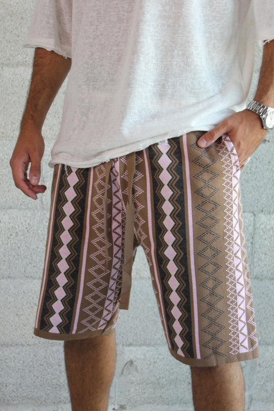 Short - Tribal Mocha Knit