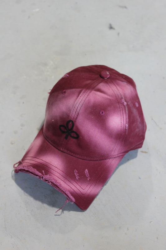 Cap –  Pink wash logo Black