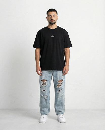 T-shirt Campy Logo - Black White