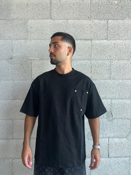 T-shirt Rivet Pocket BL