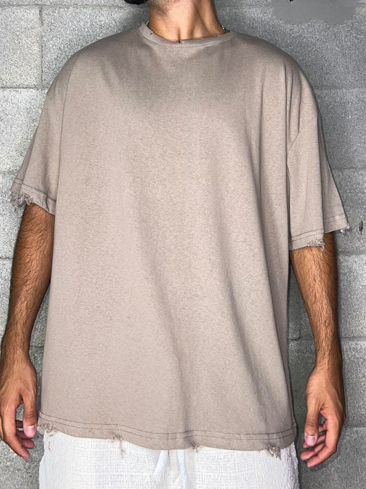 T - shirt Eilat beige linen