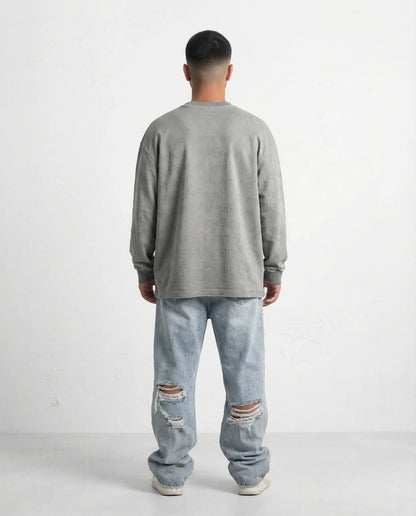 OVERSIZE LOGO STREET STYLE GRAY